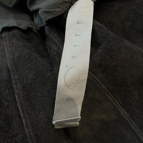 Carpe Diem Black Leather Shirt Jacket – Artisanal Handcrafted Italy (2001) - Picture 8 of 9